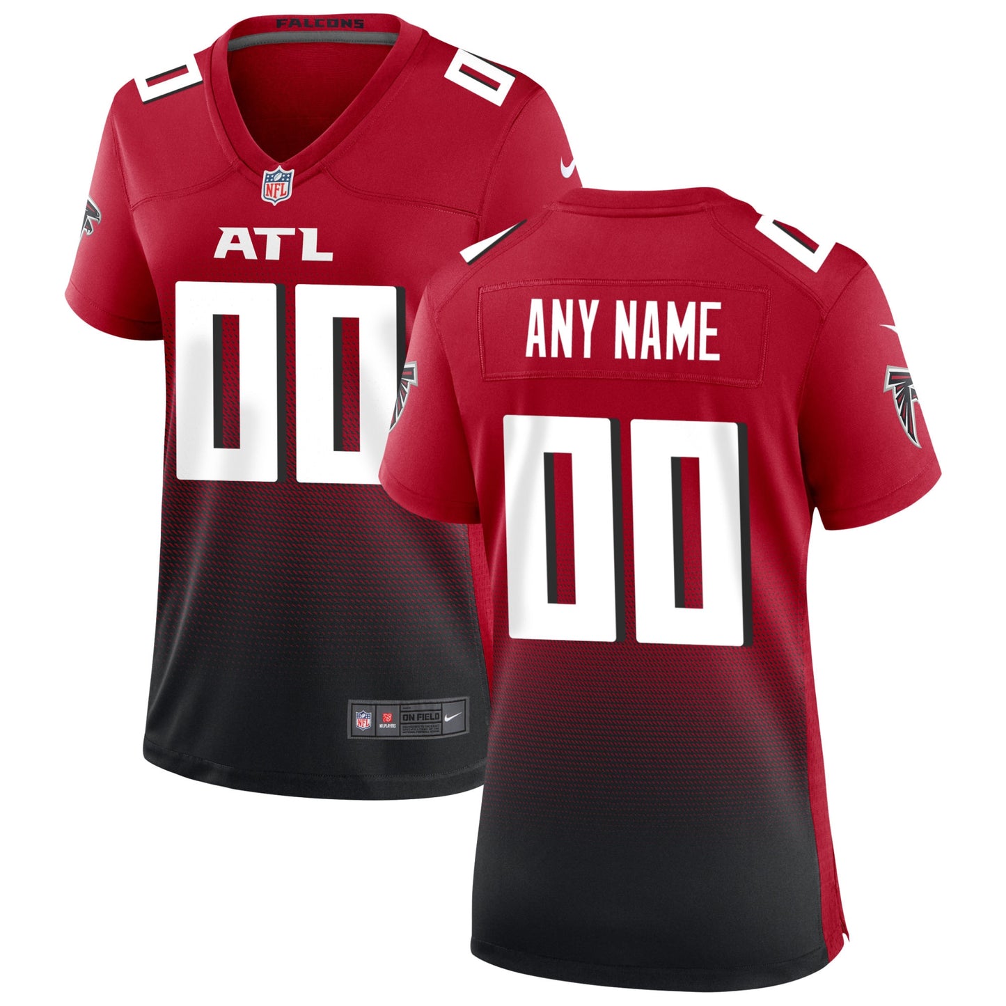 Atlanta Falcons Nike Women's Alternate Custom Game Jersey - Red