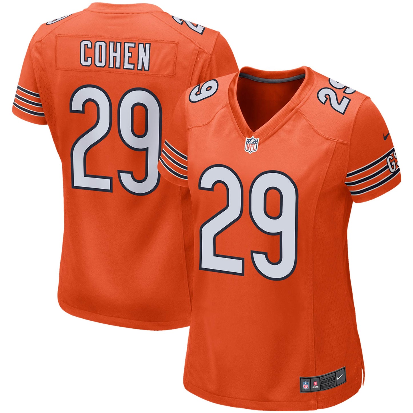 Tarik Cohen Chicago Bears Nike Women's Game Jersey - Orange
