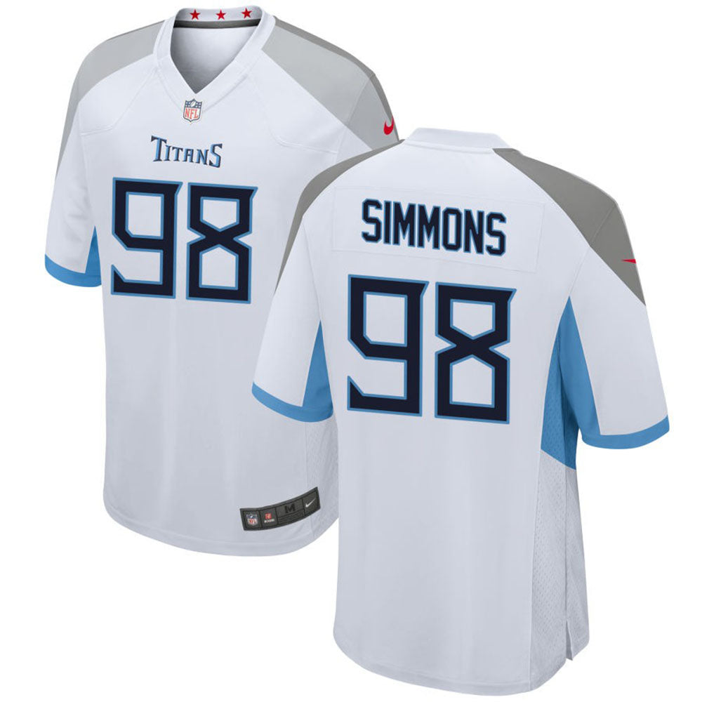 Youth Tennessee Titans Jeffery Simmons Game Jersey - White