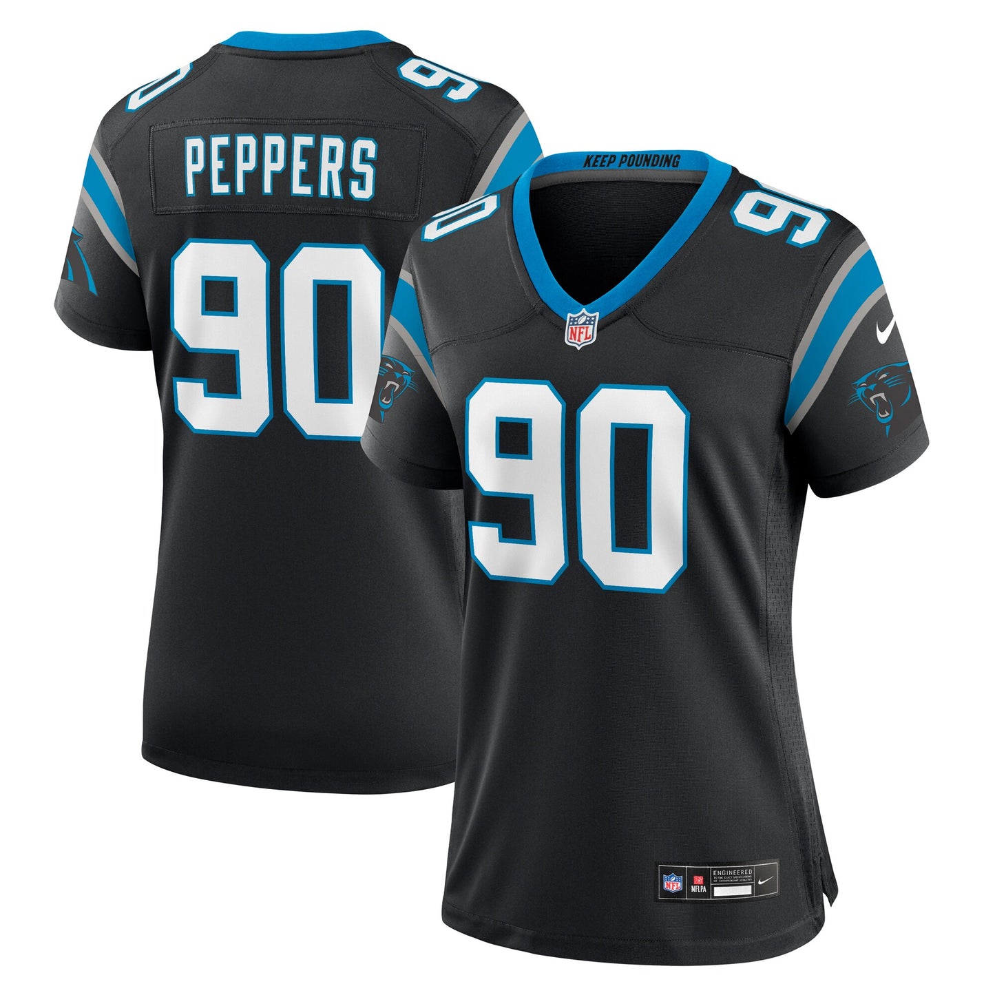 Julius Peppers Carolina Panthers Nike Women's Retired Player Game Jersey - Black