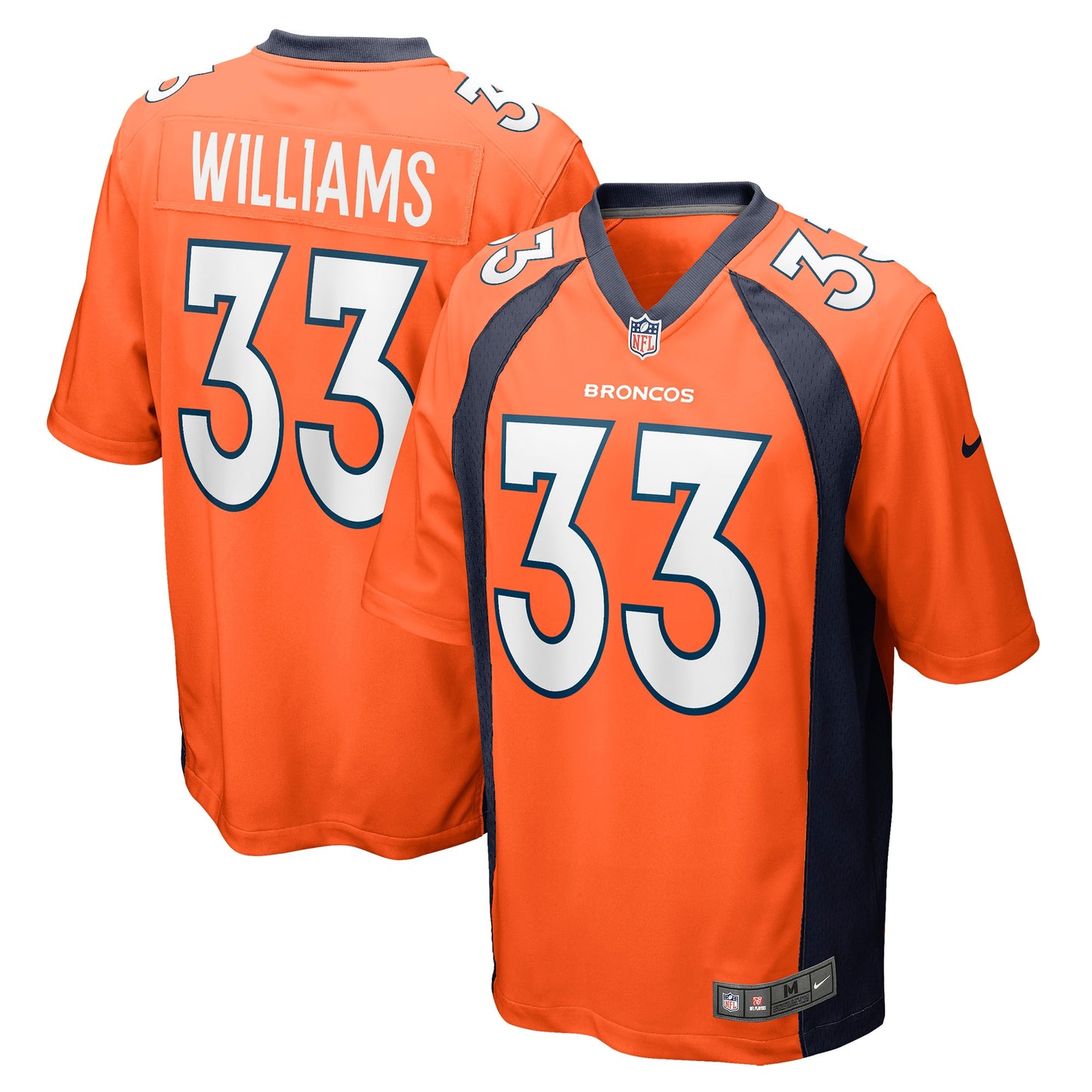 Javonte Williams Denver Broncos Nike Player Game Jersey - Orange