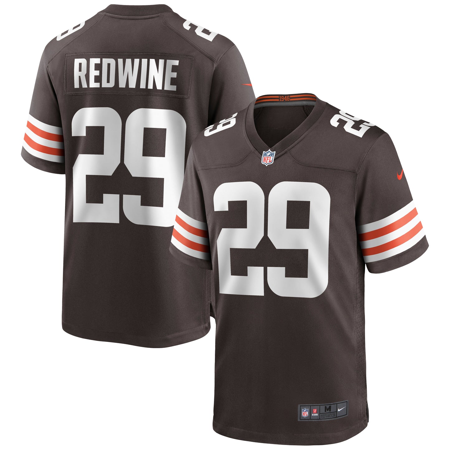 Sheldrick Redwine Cleveland Browns Nike Game Jersey - Brown